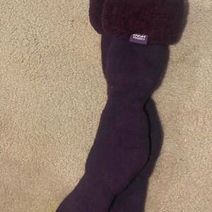 Heat Holders Women's Purple slipper Socks